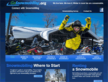 Tablet Screenshot of gosnowmobiling.org